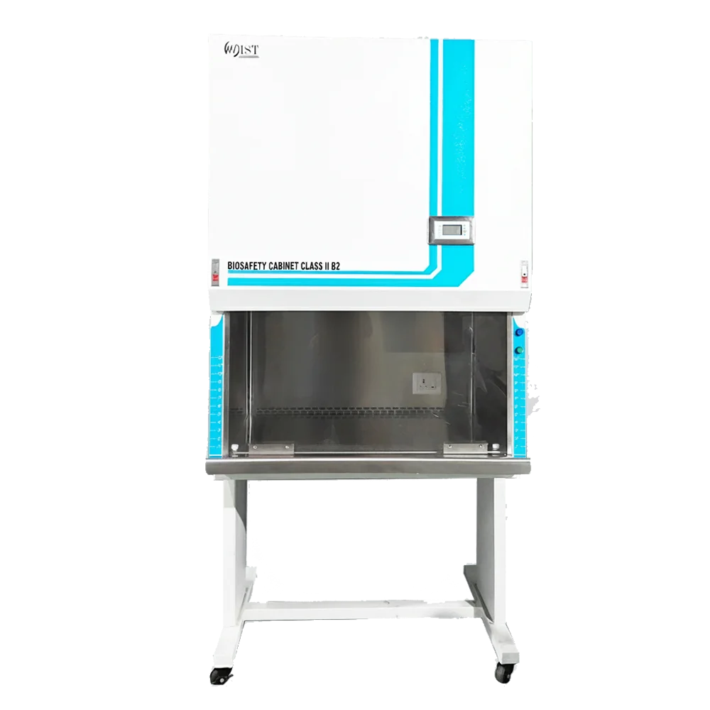 Class II B2 Biosafety Cabinet WIST - full open sash for laboratory safety and hazardous material handling.