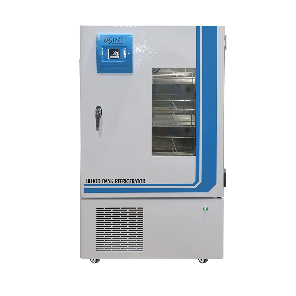 Refrigerator for blood storage in blood banks ensuring safe handling of blood bags